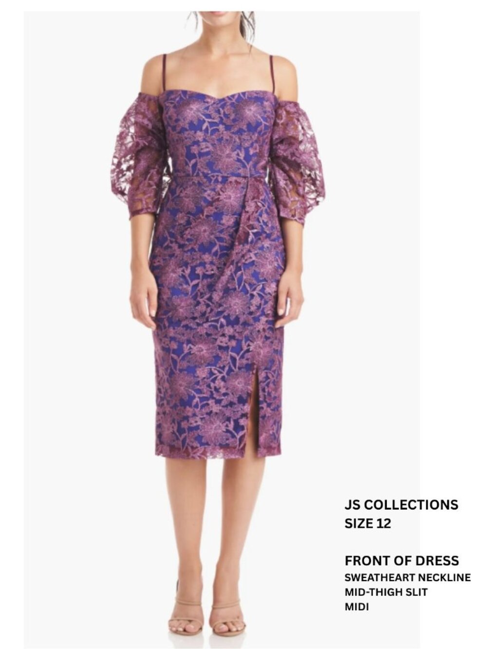 JS Collection Demi Off the Shoulder Midi Dress (12)